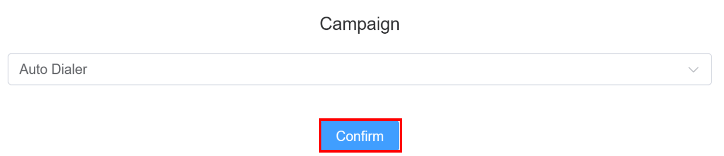Auto Dialer Campaign Configuration
